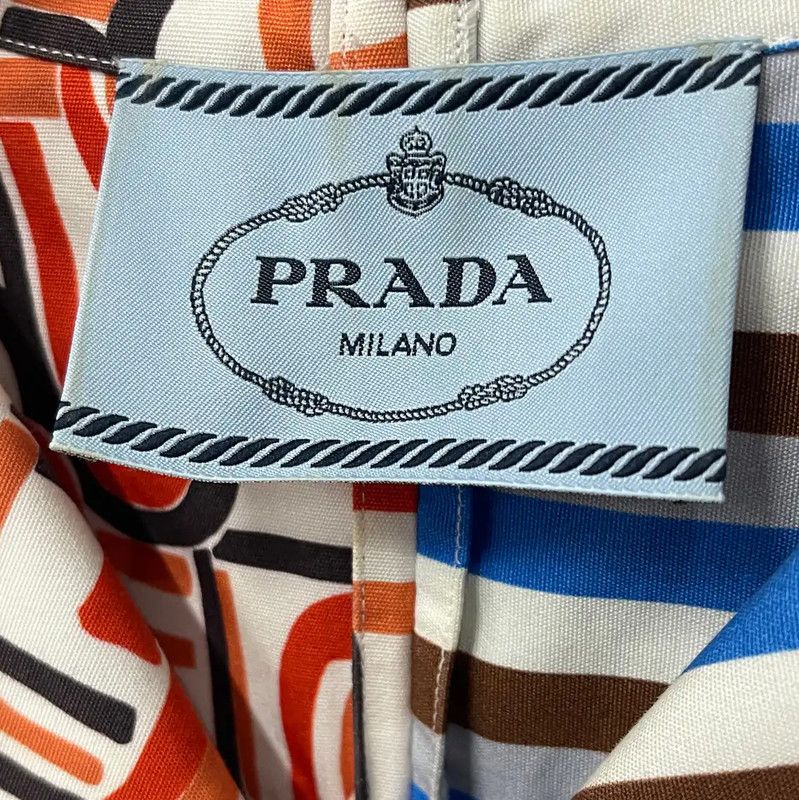 Prada Prada Colorful Cotton Short Sleeve Shirt Size US S / EU 44-46 / 1 - 7 Thumbnail