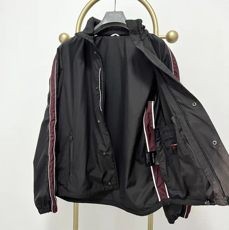 Prada Prada Men's Black Long Sleeve Jacket Size US L / EU 52-54 / 3 - 8 Thumbnail
