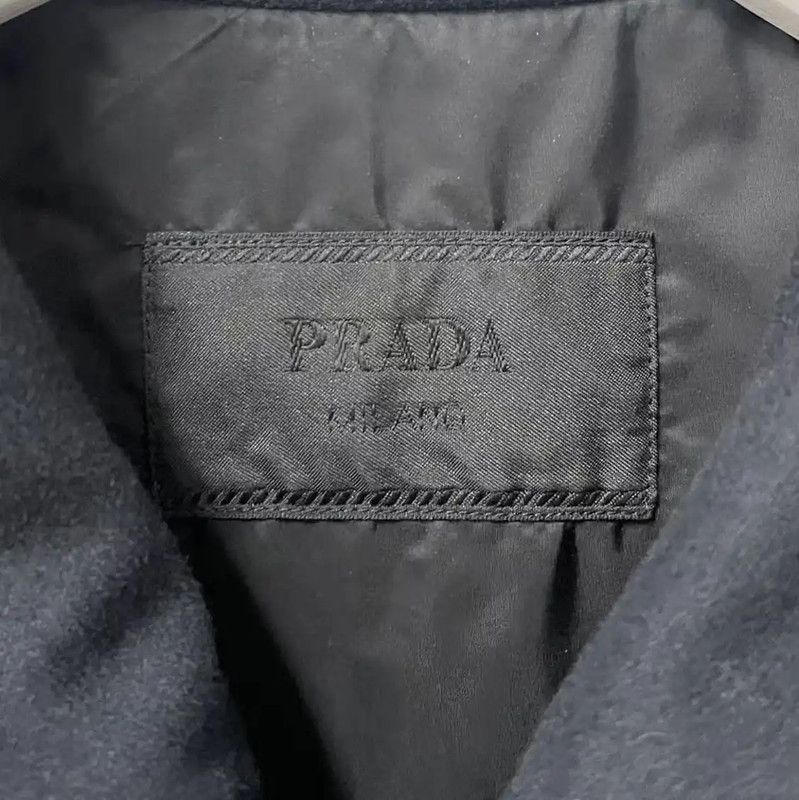 Prada Prada Black Wool Logo Short Sleeve Shirt Size US S / EU 44-46 / 1 - 7 Thumbnail