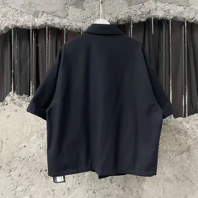 Prada Prada Black Wool Logo Short Sleeve Shirt Size US S / EU 44-46 / 1 - 2 Thumbnail