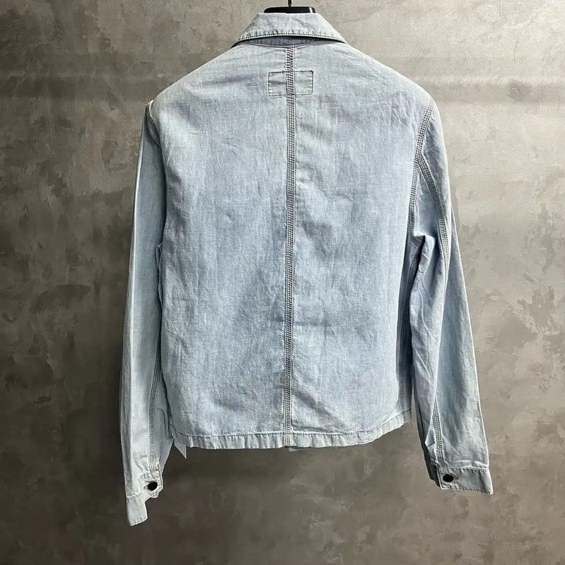 Prada Prada Light Blue Cotton Men's Jacket Size US L / EU 52-54 / 3 - 2 Thumbnail