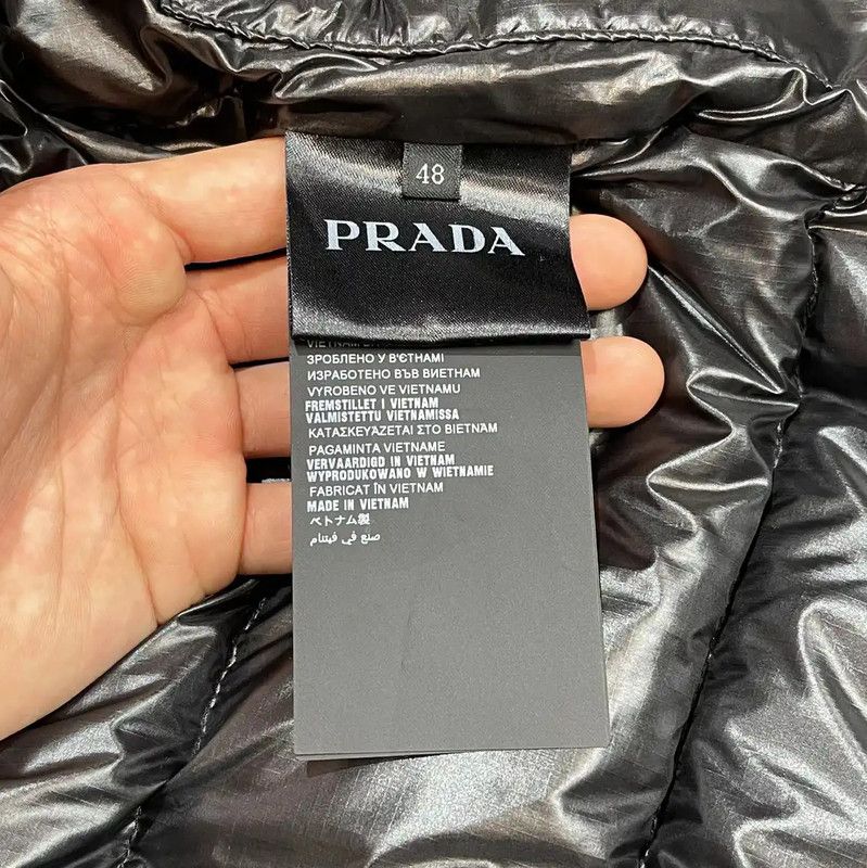 Prada Prada Black Cotton Blend Men's Sleeveless Jacket Size US M / EU 48-50 / 2 - 4 Thumbnail
