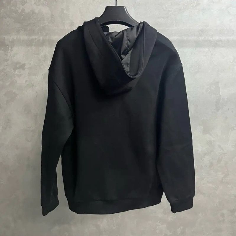 Prada Prada Black Cotton Men's Hooded Jacket Size US XL / EU 56 / 4 - 2 Thumbnail