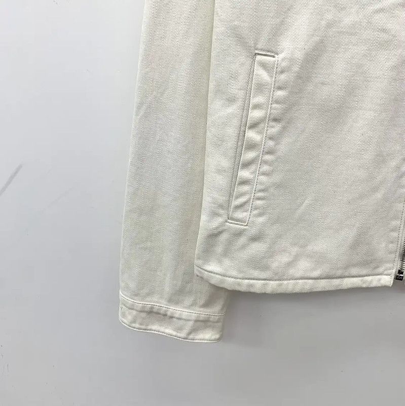 Prada Prada Men's White Cotton Jacket Size L Size US L / EU 52-54 / 3 - 4 Thumbnail