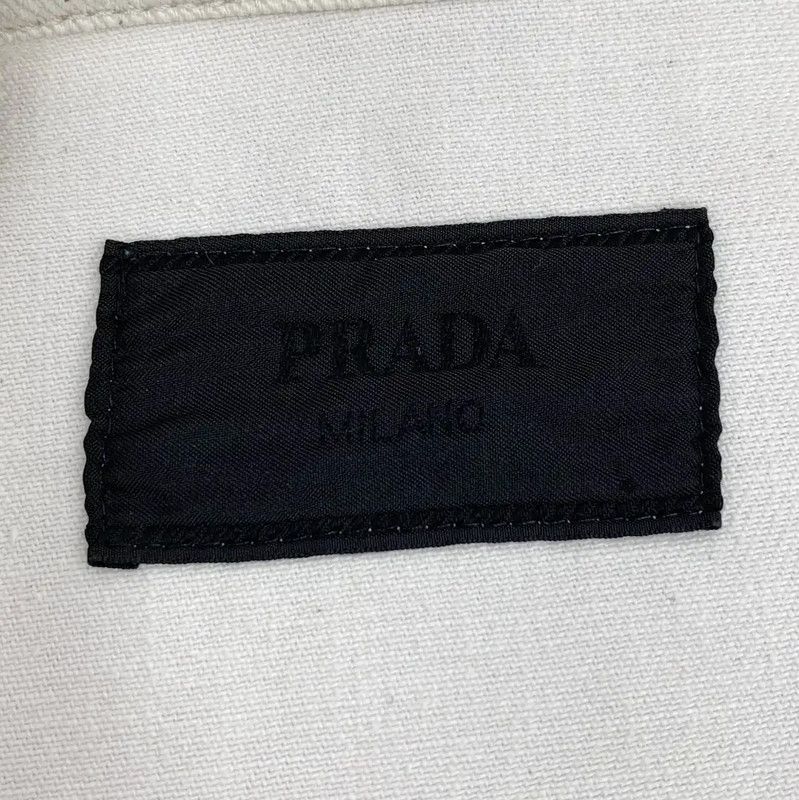 Prada Prada Men's White Cotton Jacket Size L Size US L / EU 52-54 / 3 - 6 Thumbnail