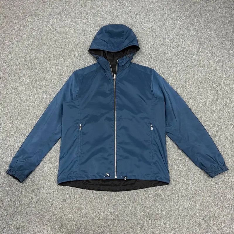 Prada Prada Black Polyester Men's Jacket Size US XL / EU 56 / 4 - 2 Thumbnail