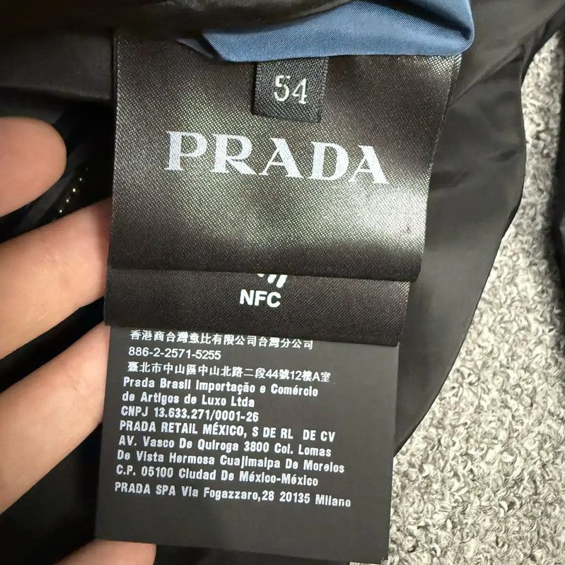 Prada Prada Black Polyester Men's Jacket Size US XL / EU 56 / 4 - 4 Thumbnail