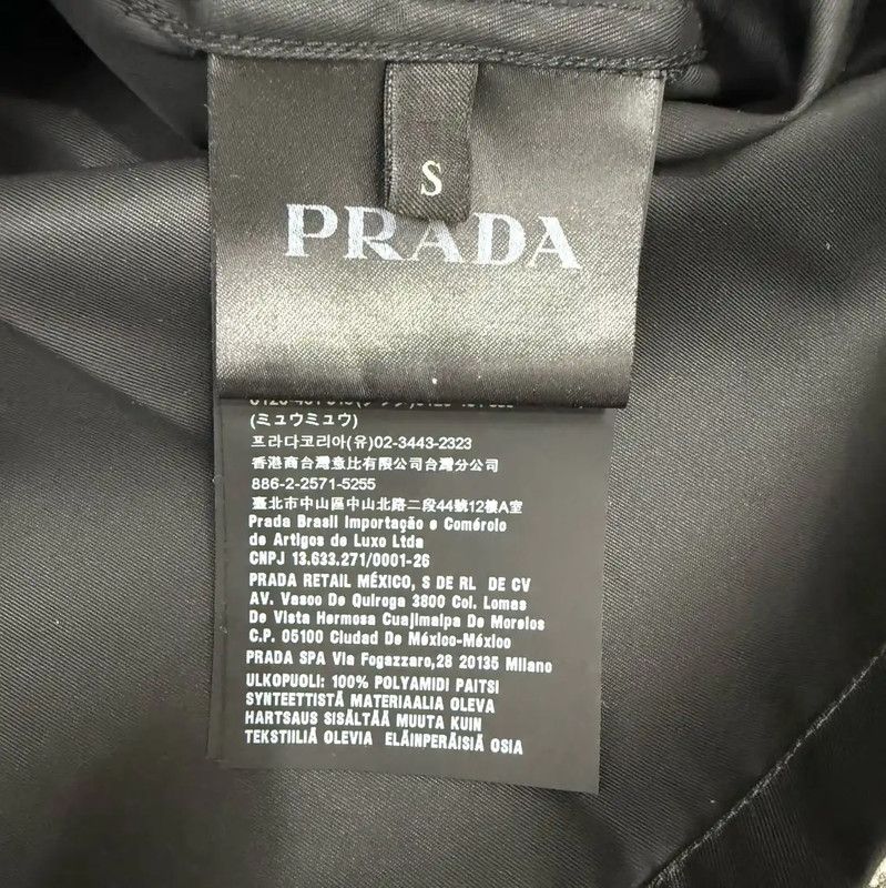 Prada Prada Black Nylon Long Sleeve Men's Shirt Size US S / EU 44-46 / 1 - 4 Thumbnail