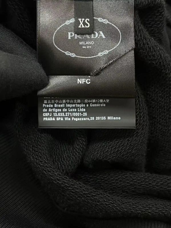 Prada Prada Black Leather Hoodie Jacket Size US XS / EU 42 / 0 - 6 Thumbnail