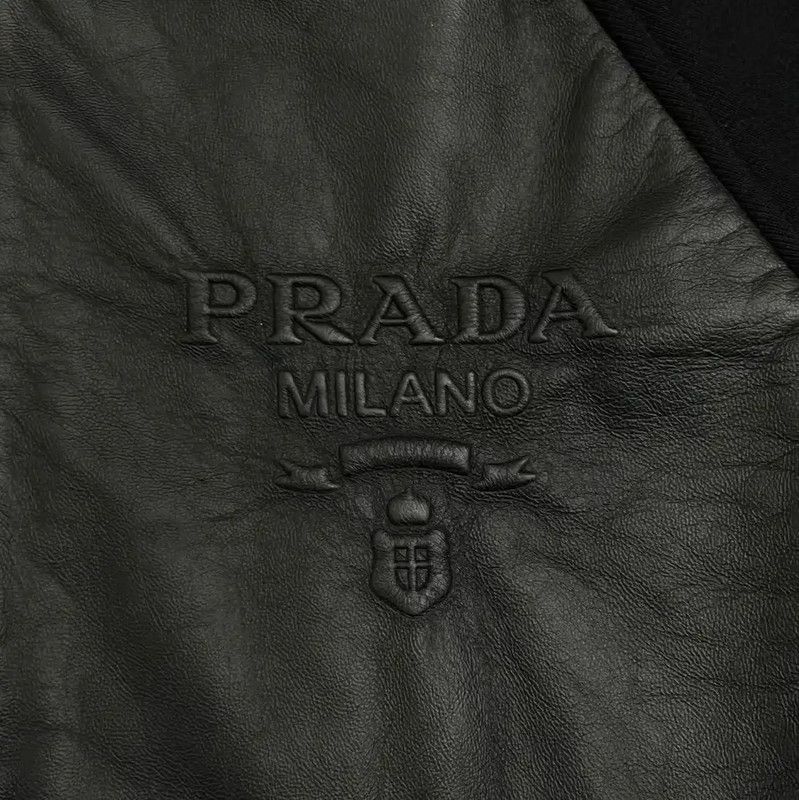 Prada Prada Black Leather Hoodie Jacket Size US XS / EU 42 / 0 - 4 Thumbnail