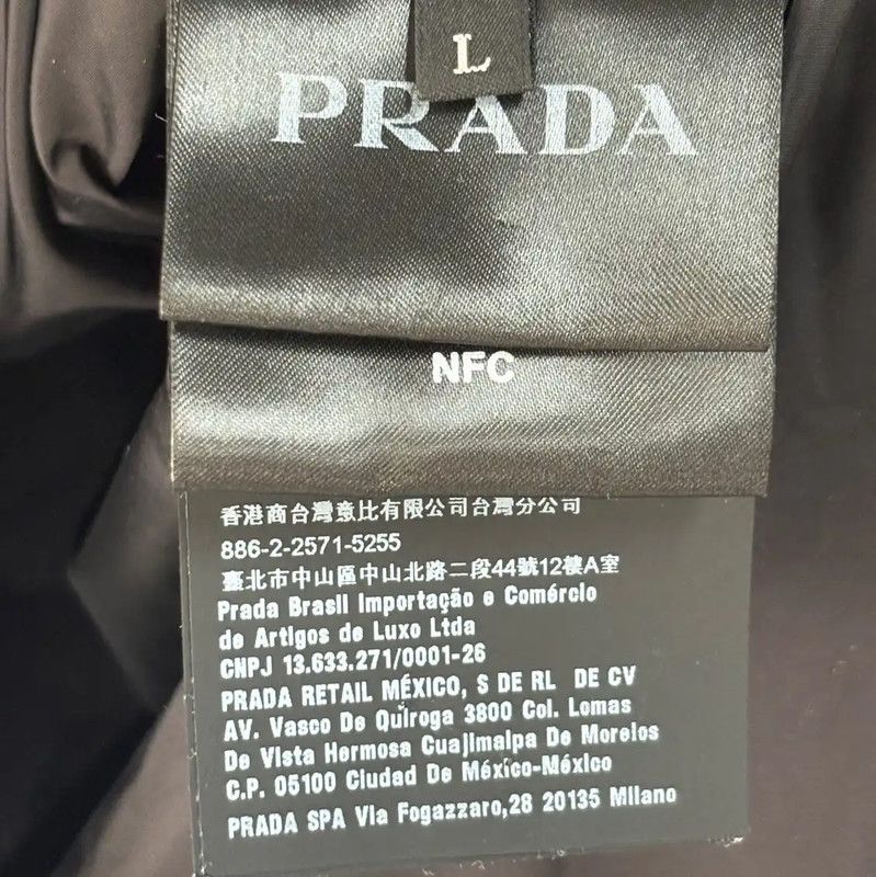 Prada Prada Men's L Size Navy Blue Outerwear Jacket Size US L / EU 52-54 / 3 - 3 Thumbnail