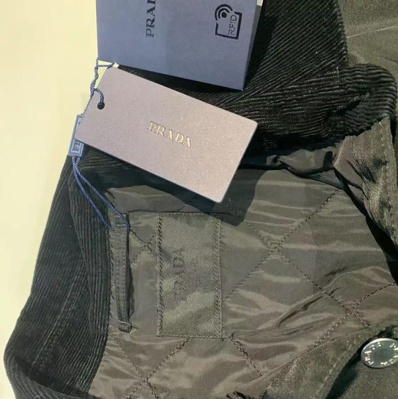 Prada Prada Black Nylon Men's Outerwear Jacket Size US XL / EU 56 / 4 - 3 Thumbnail