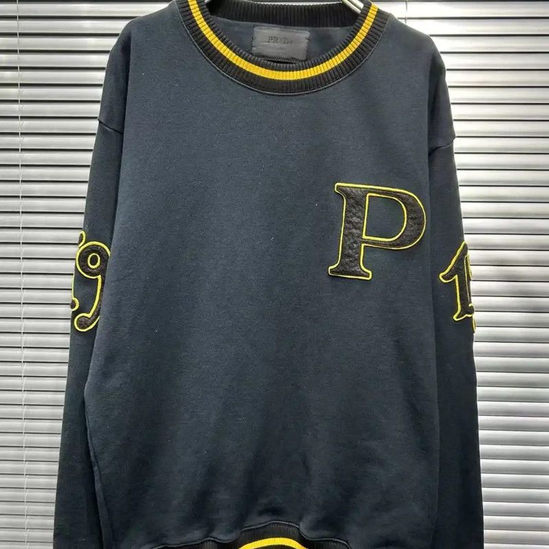 Prada Prada Black Cotton Sweatshirt for Men Size US M / EU 48-50 / 2 - 3 Thumbnail