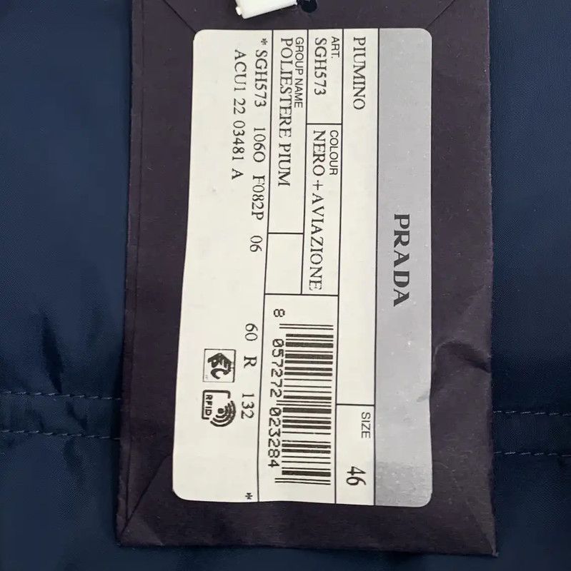 Prada Prada Black Men's Puffer Jacket Size US S / EU 44-46 / 1 - 7 Thumbnail