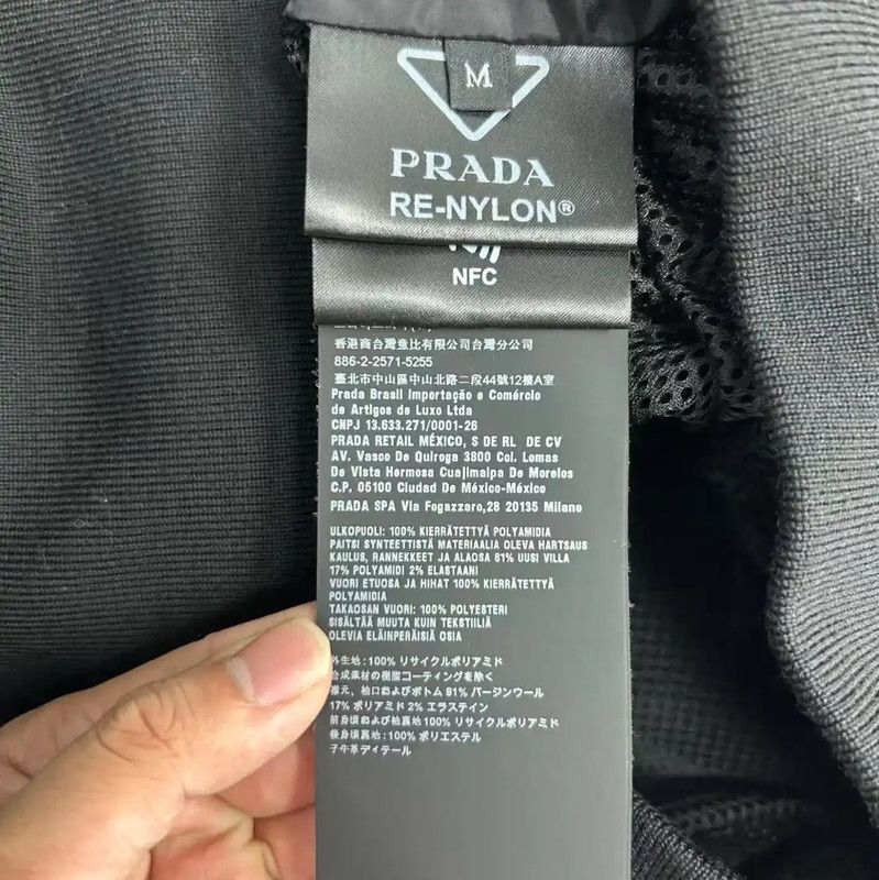 Prada Prada Men's Black Cotton Spring Autumn Jacket Size US M / EU 48-50 / 2 - 4 Thumbnail