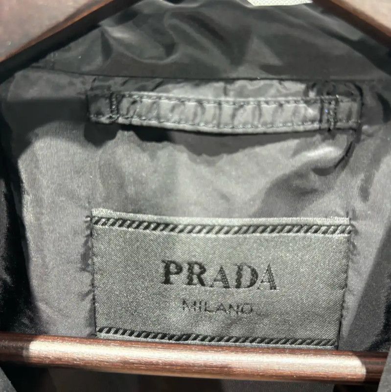 Prada Prada Black Cotton Men's Jacket (XL) Size US XL / EU 56 / 4 - 3 Thumbnail