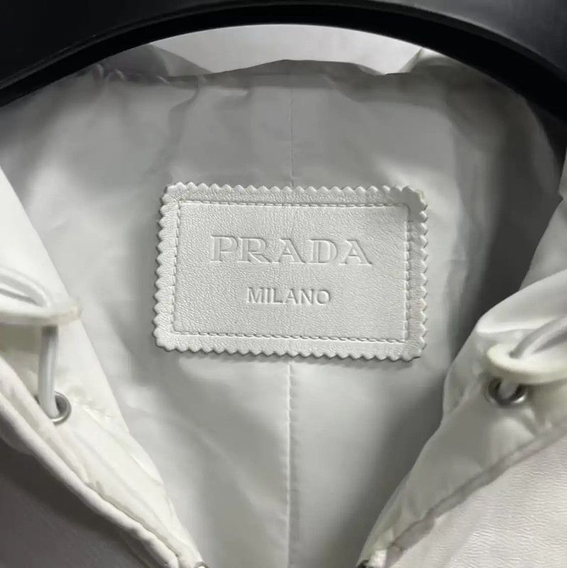 Prada Prada White Cotton Men's Jacket L Size Size US L / EU 52-54 / 3 - 2 Thumbnail