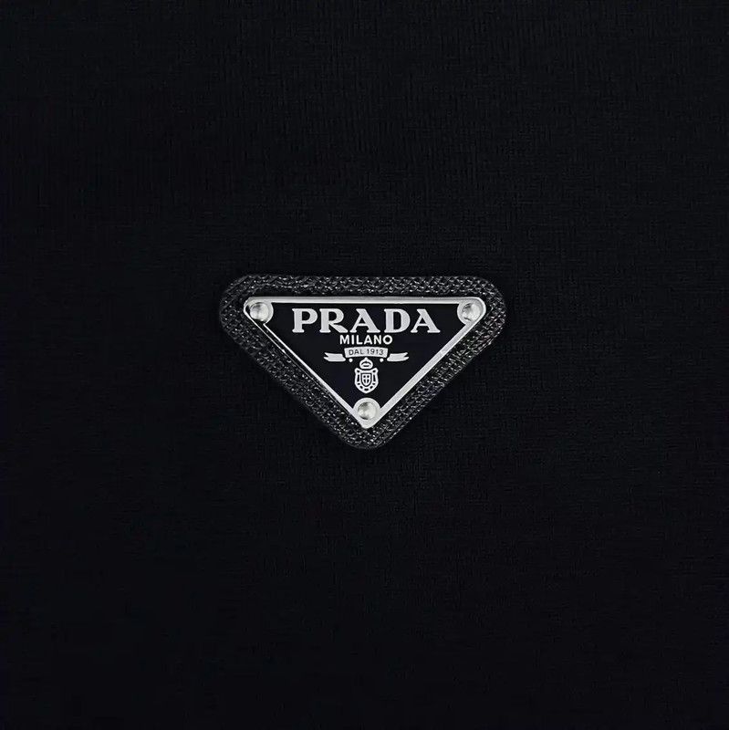 Prada Prada Black Wool Long Coat for Men Size US XL / EU 56 / 4 - 5 Thumbnail