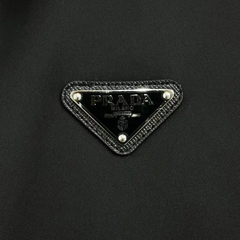 Prada Prada Black Nylon Long Coat for Men Size US S / EU 44-46 / 1 - 4 Thumbnail