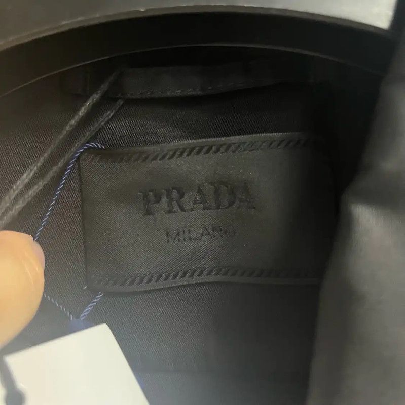 Prada Prada Black Leather Men's Outerwear Jacket Size US M / EU 48-50 / 2 - 4 Thumbnail