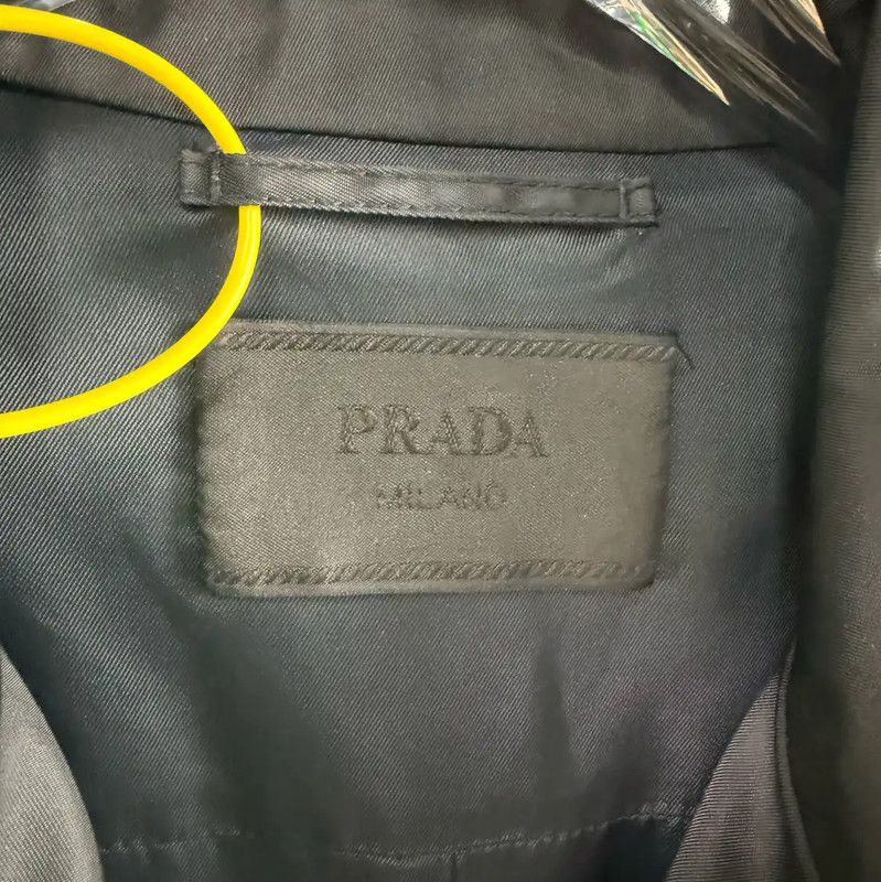 Prada Prada Black Polyester Men's Outerwear Coat Size US L / EU 52-54 / 3 - 7 Thumbnail