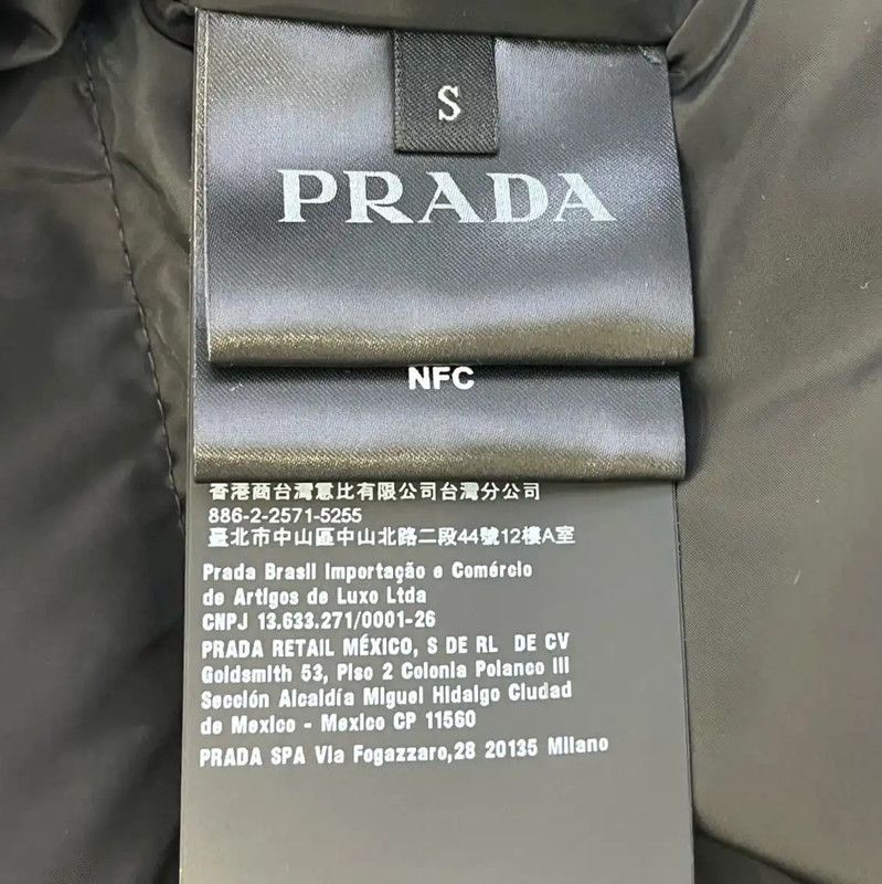 Prada Prada Men's Black Mid-Length Down Jacket Size US S / EU 44-46 / 1 - 4 Thumbnail