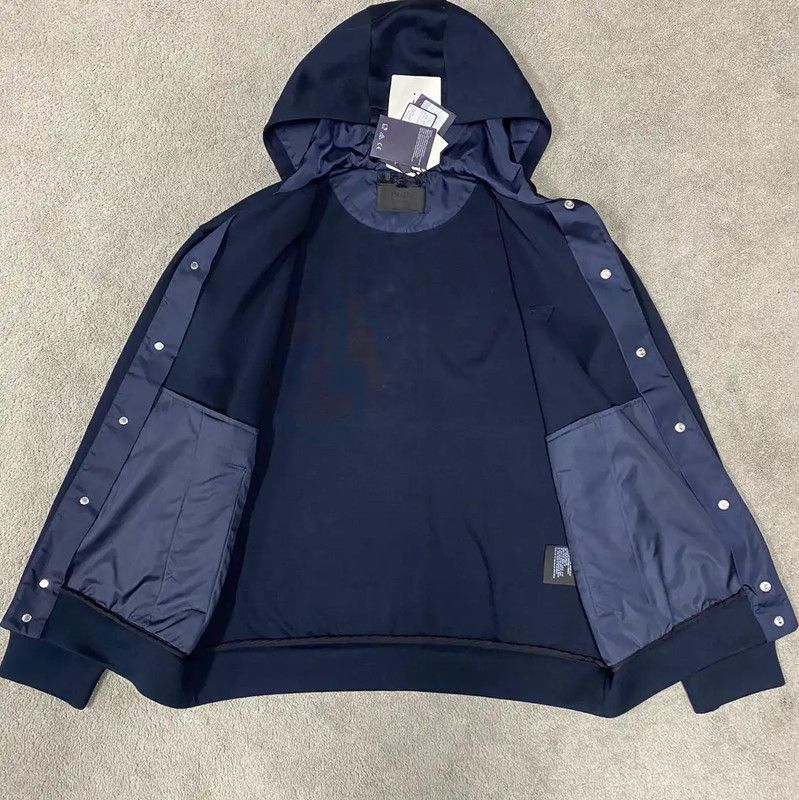 Prada Prada Men's Spring Autumn Navy Cardigan Size US M / EU 48-50 / 2 - 3 Thumbnail