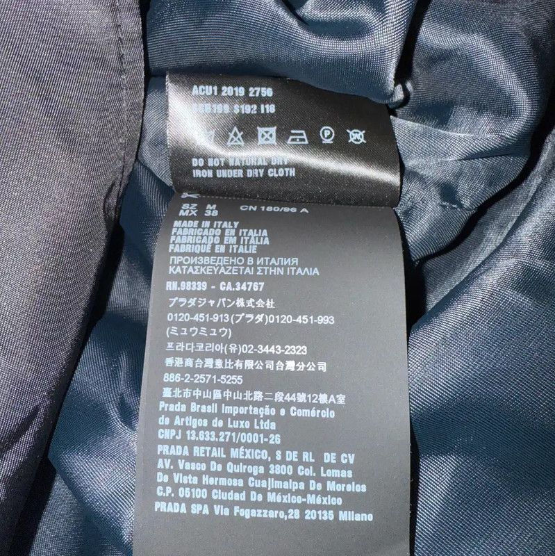 Prada Prada Black Polyester Men's Jacket Size US M / EU 48-50 / 2 - 8 Thumbnail