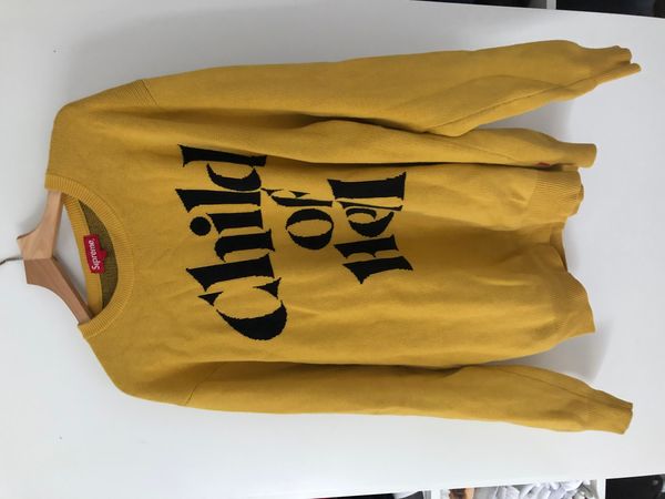 Supreme Child Of Hell Sweater Yellow | Grailed