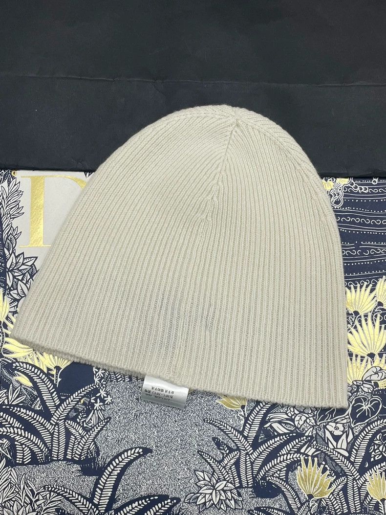 Chanel Chanel 25C White Letter Cashmere Beanie - dmc Size ONE SIZE - 4 Thumbnail