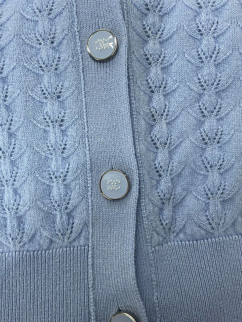 Chanel Chanel 24B Blue Cashmere Cardigan - dmc Size US M / EU 48-50 / 2 - 2 Thumbnail