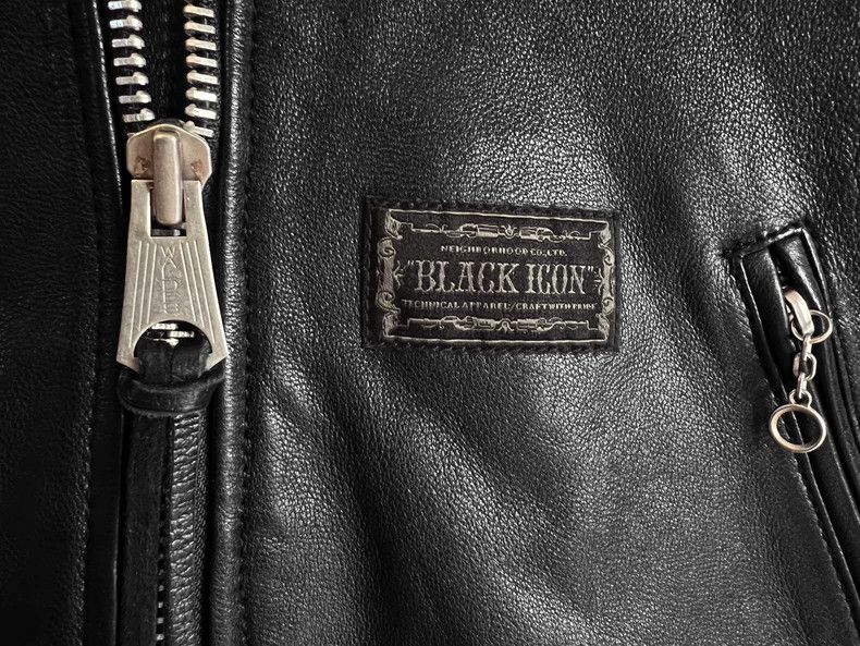 Neighborhood NEIGHBORHOOD x BLACK ICON Leather Jacket - dmc Size US M / EU 48-50 / 2 - 3 Thumbnail