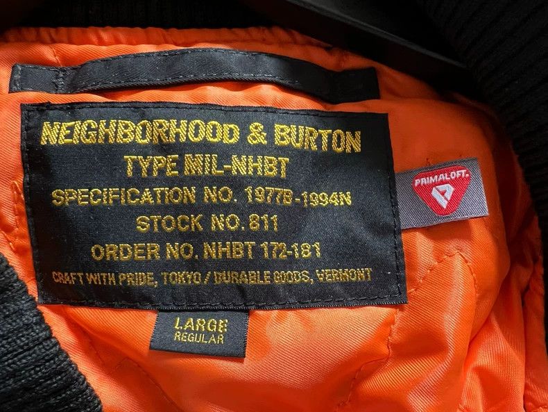 Neighborhood Neighborhood x Burton MA1 Bomber Jacket - dmc Size US L / EU 52-54 / 3 - 4 Thumbnail