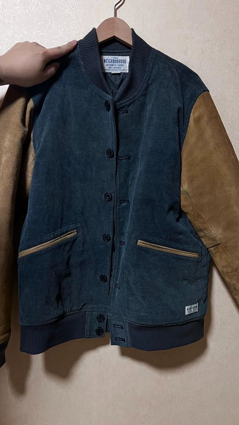 Neighborhood Neighborhood Corduroy Suede Sleeve Jacket - dmc Size US L / EU 52-54 / 3 - 2 Thumbnail