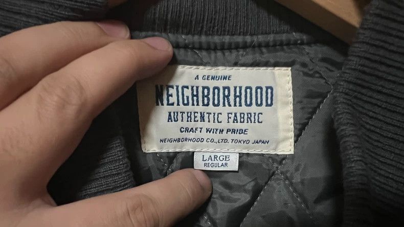 Neighborhood Neighborhood Corduroy Suede Sleeve Jacket - dmc Size US L / EU 52-54 / 3 - 4 Thumbnail
