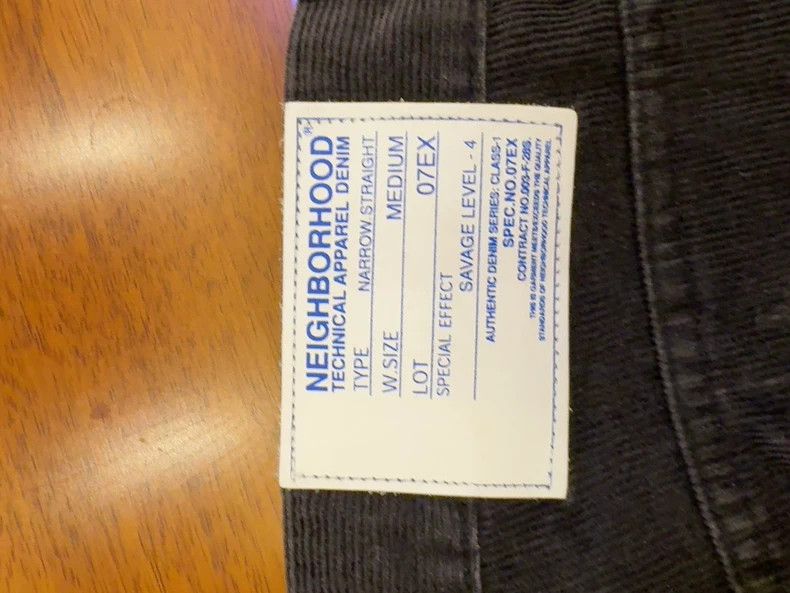 Neighborhood Neighborhood NBHD Corduroy Jeans Black - dmc Size US 28 / EU 44 - 4 Thumbnail