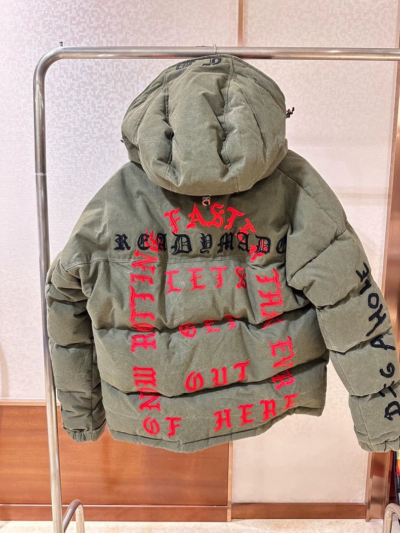 READYMADE READYMADE Smiley Face Ornate Pattern Down Jacket - dmc Size US M / EU 48-50 / 2 - 2 Thumbnail