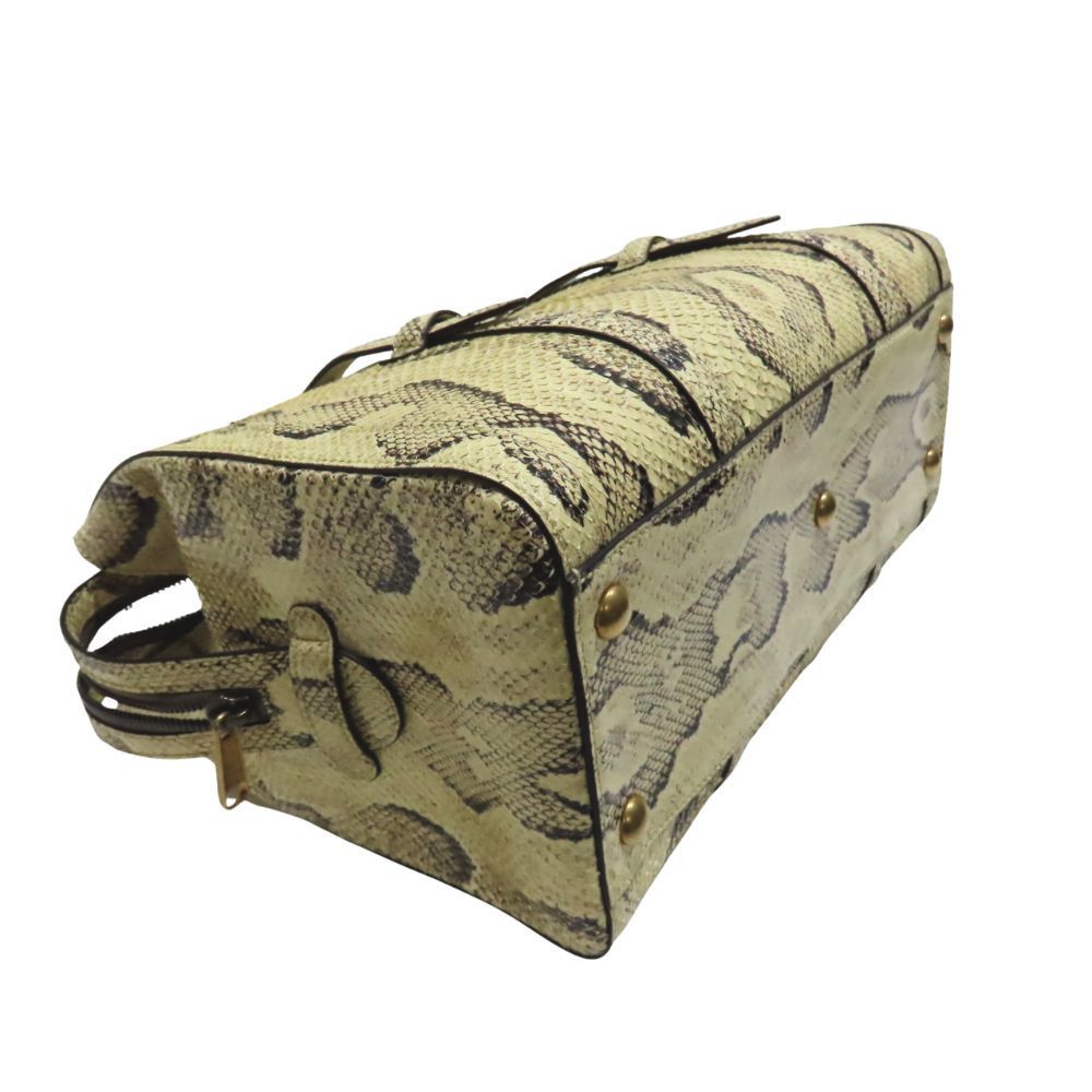 Gucci Gucci Gucci Double G Python Medium Tote Bag Natural Material Tote Bag 711057 DUTY FREE for USA Size ONE SIZE - 4 Thumbnail