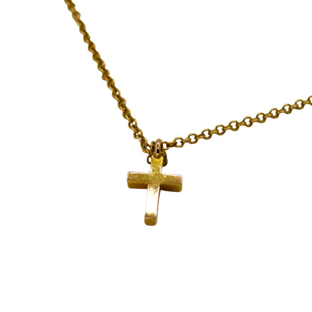 Tiffany & Co. Tiffany & Co. Tiffany & Co. Metro Cross Au750 Diamond Necklace Leather Necklace DUTY FREE for USA Size ONE SIZE - 6 Thumbnail