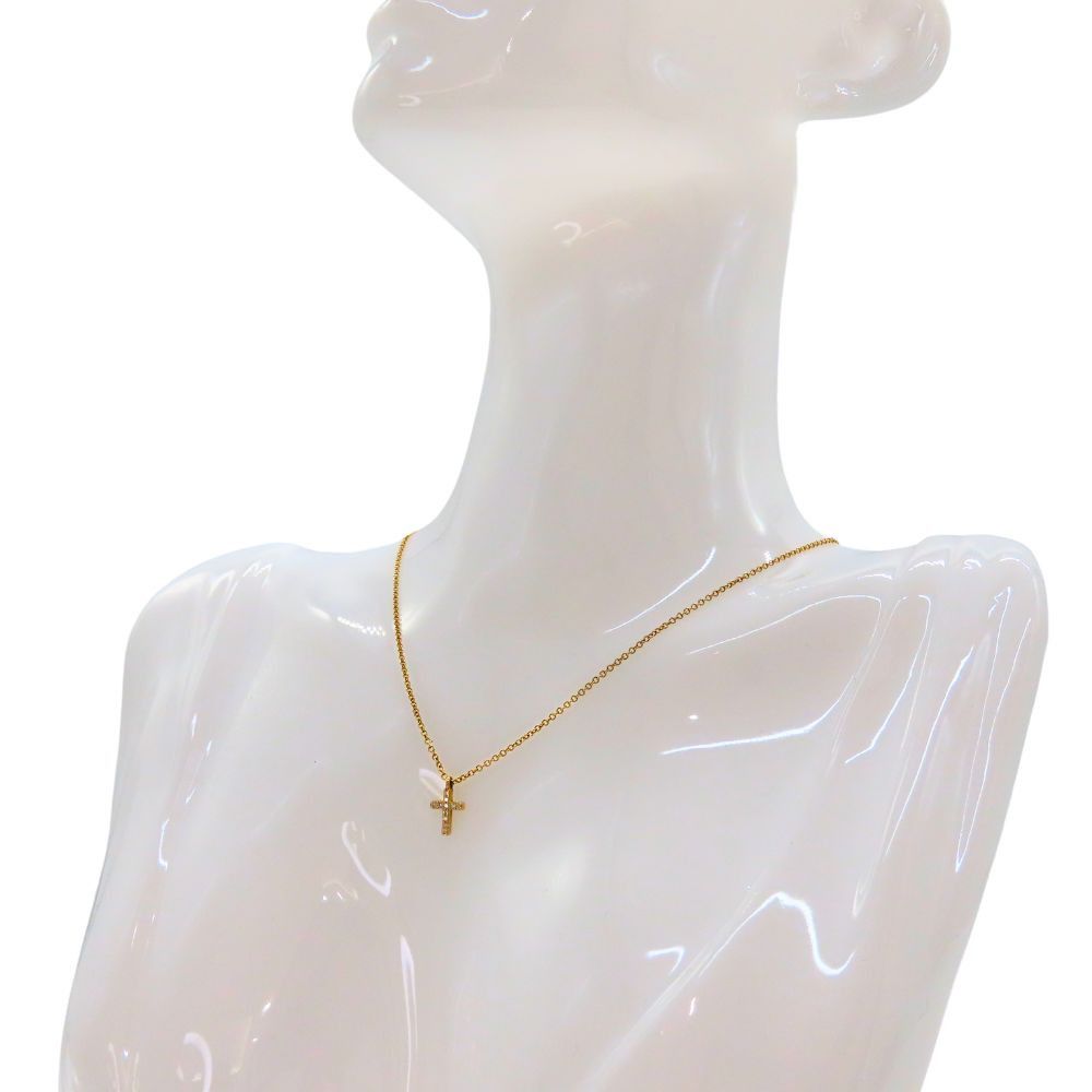 Tiffany & Co. Tiffany & Co. Tiffany & Co. Metro Cross Au750 Diamond Necklace Leather Necklace DUTY FREE for USA Size ONE SIZE - 10 Thumbnail