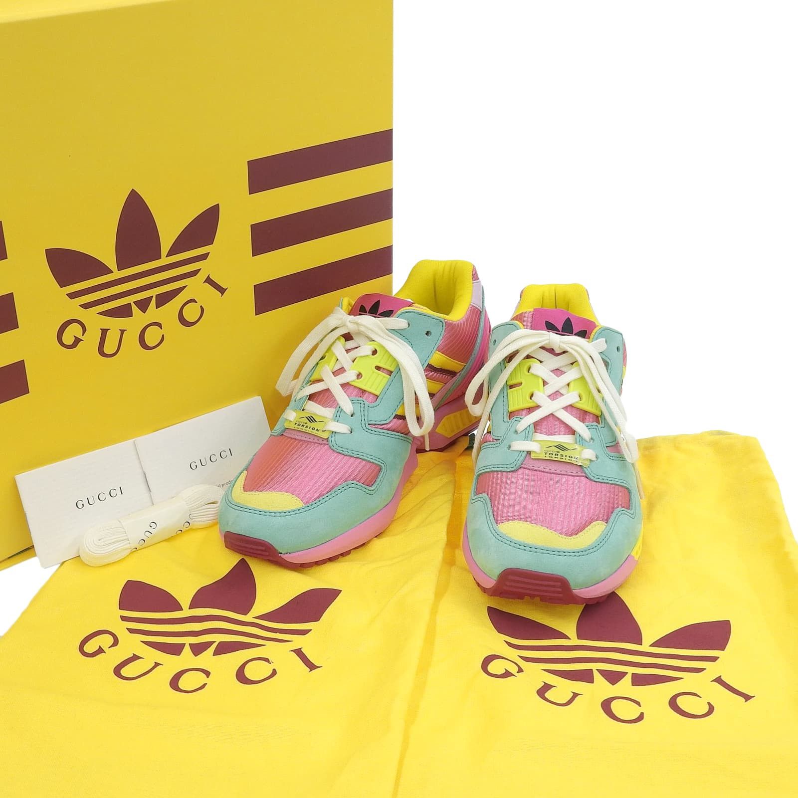 Gucci Gucci Gucci×adidas TORSION ZX8000 Suede Leather Sneakers Leather Shoes 722212 DUTY FREE for USA Size ONE SIZE - 2 Thumbnail