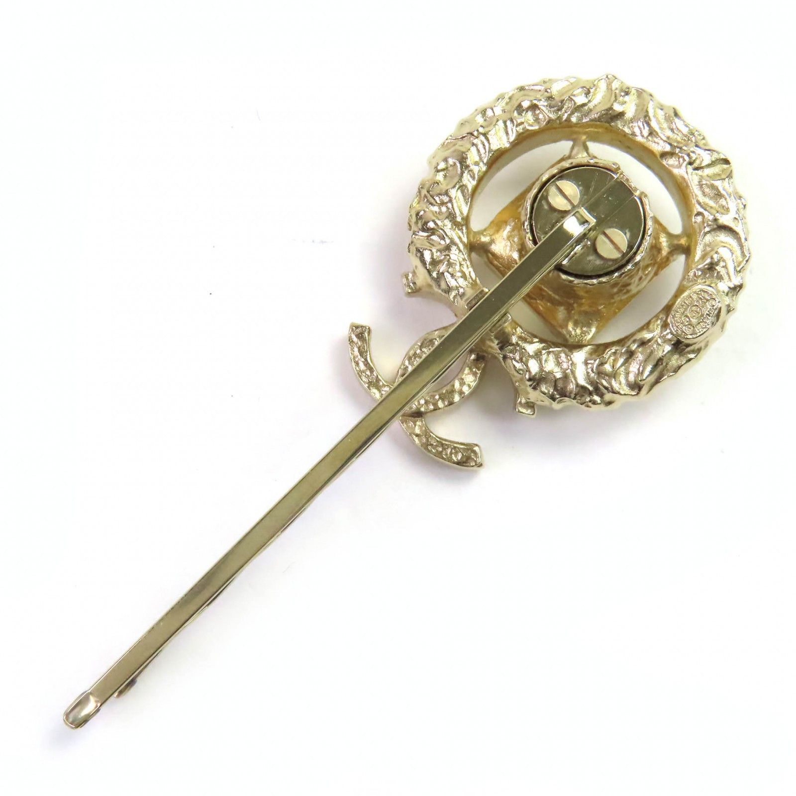 Chanel Chanel Chanel COCO Mark Rhinestone Hairpin Metal Other DUTY FREE for USA Size ONE SIZE - 4 Thumbnail