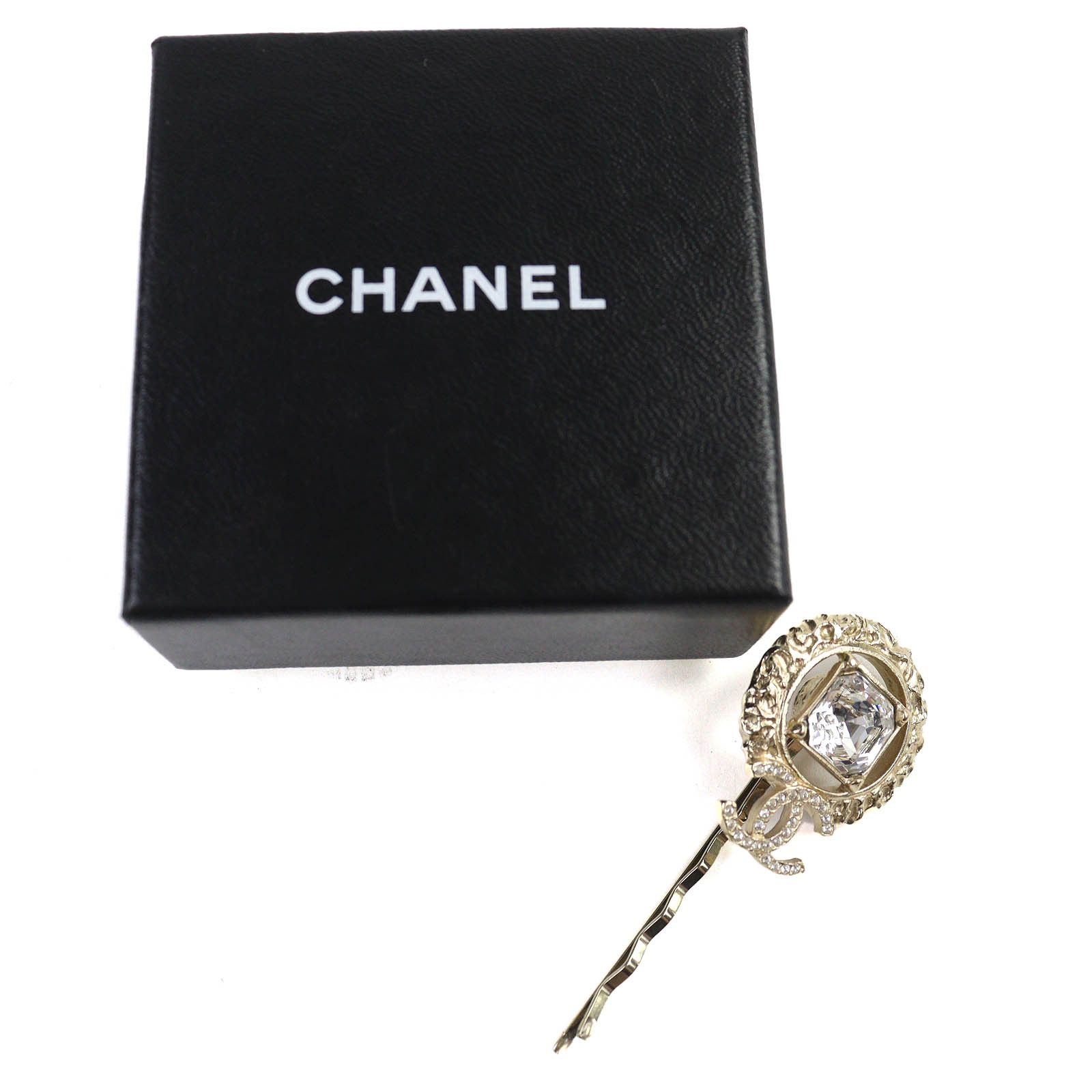 Chanel Chanel Chanel COCO Mark Rhinestone Hairpin Metal Other DUTY FREE for USA Size ONE SIZE - 2 Thumbnail