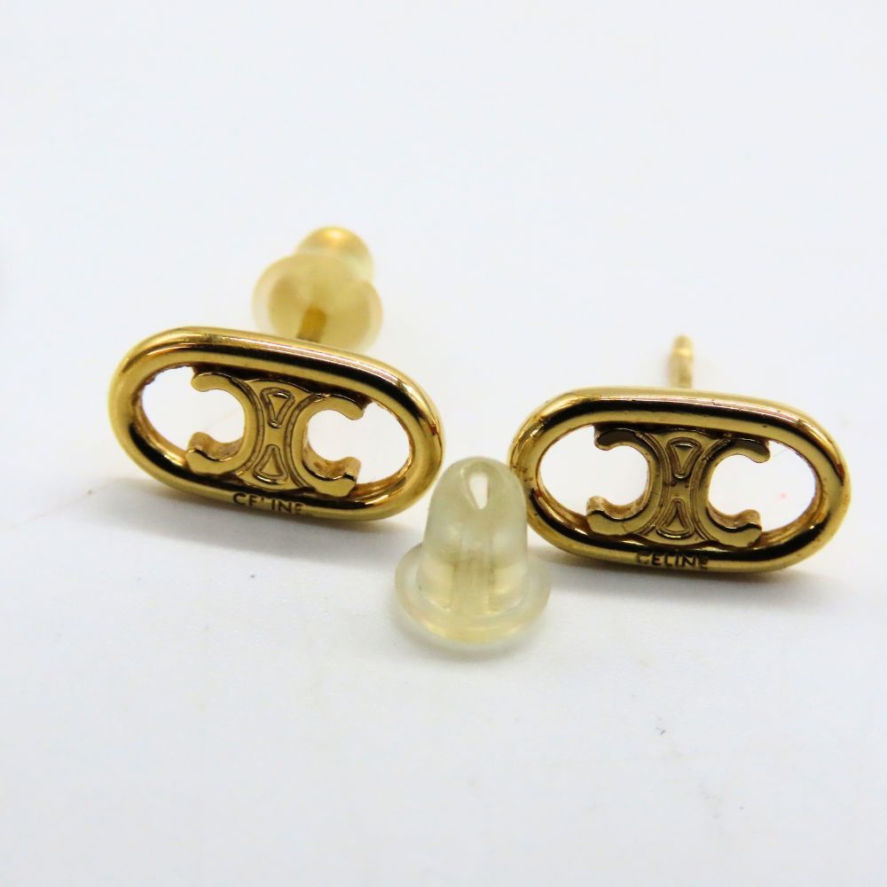 Celine Celine Celine Maillon Triomphe Earrings Metal Earrings 46S576BRA 35OR DUTY FREE for USA Size ONE SIZE - 6 Thumbnail