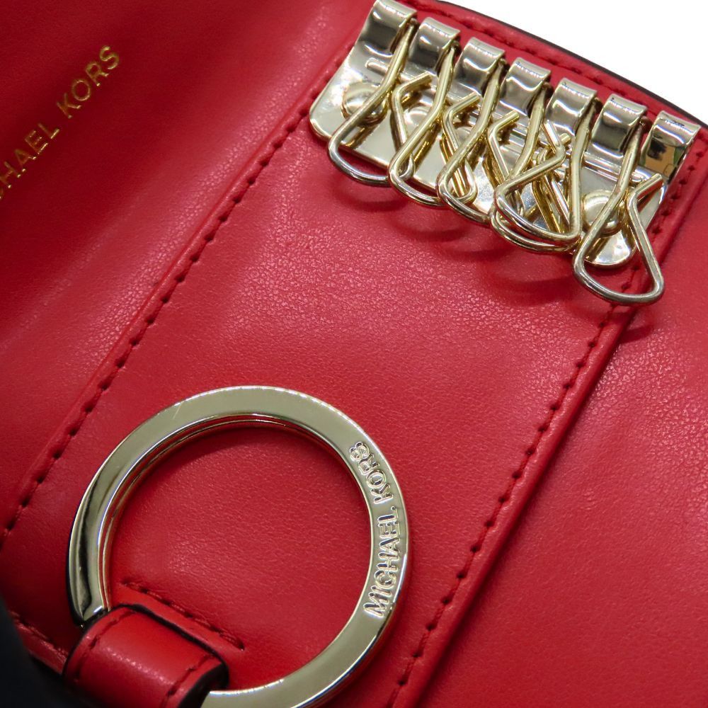 Michael Kors Michael Kors Michael Kors GREENWICH Leather Key Case Coin Case Leather Key case 32F1GGRN0L1 DUTY FREE for USA Size ONE SIZE - 9 Thumbnail