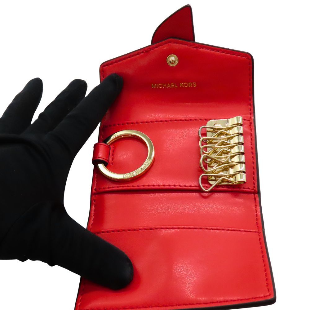 Michael Kors Michael Kors Michael Kors GREENWICH Leather Key Case Coin Case Leather Key case 32F1GGRN0L1 DUTY FREE for USA Size ONE SIZE - 10 Thumbnail