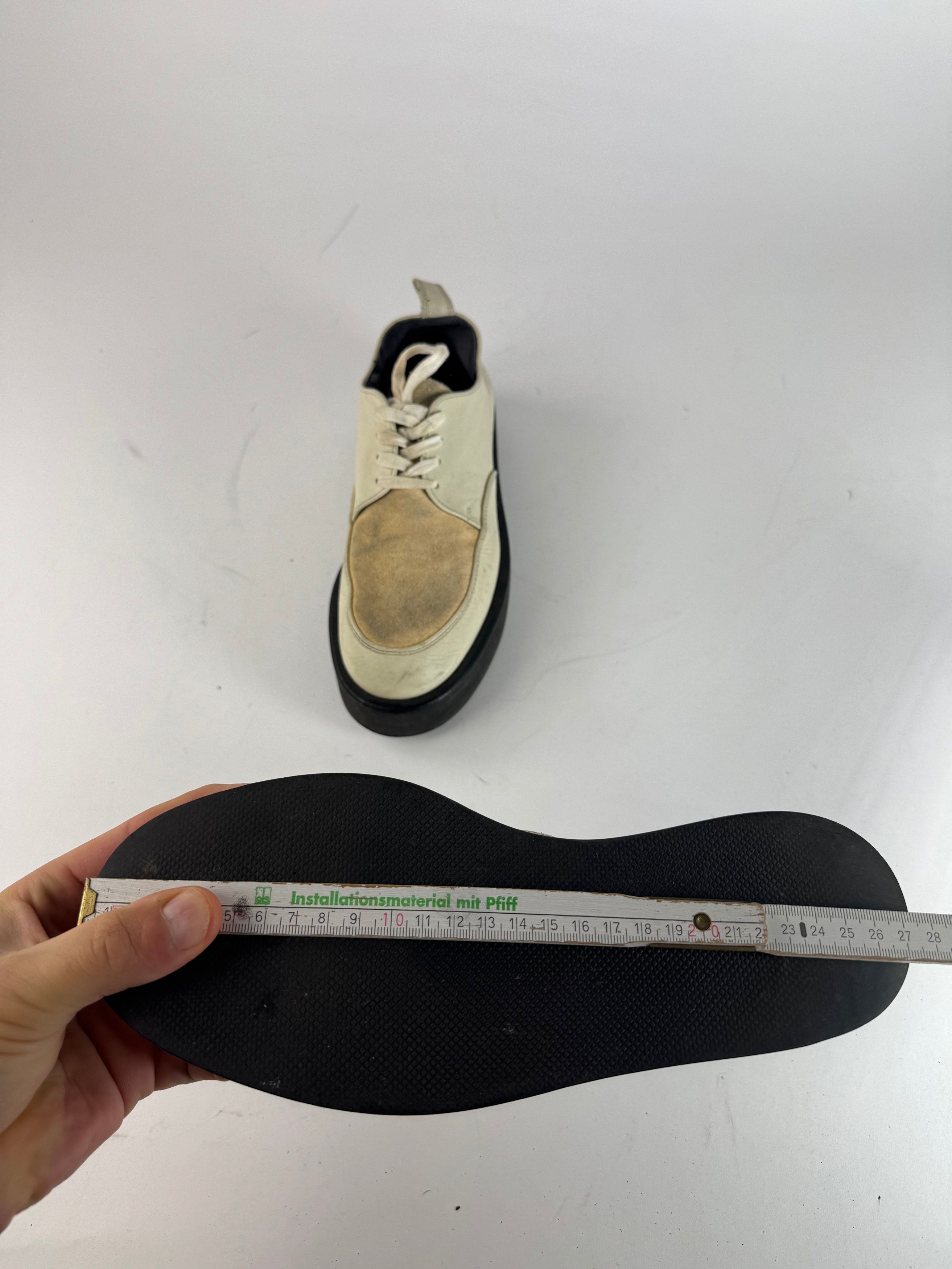 Comme des Garcons Vintage Comme Des Garçons Leather Suede Sneaker beige white Size US 11 / IT 41 - 10 Thumbnail