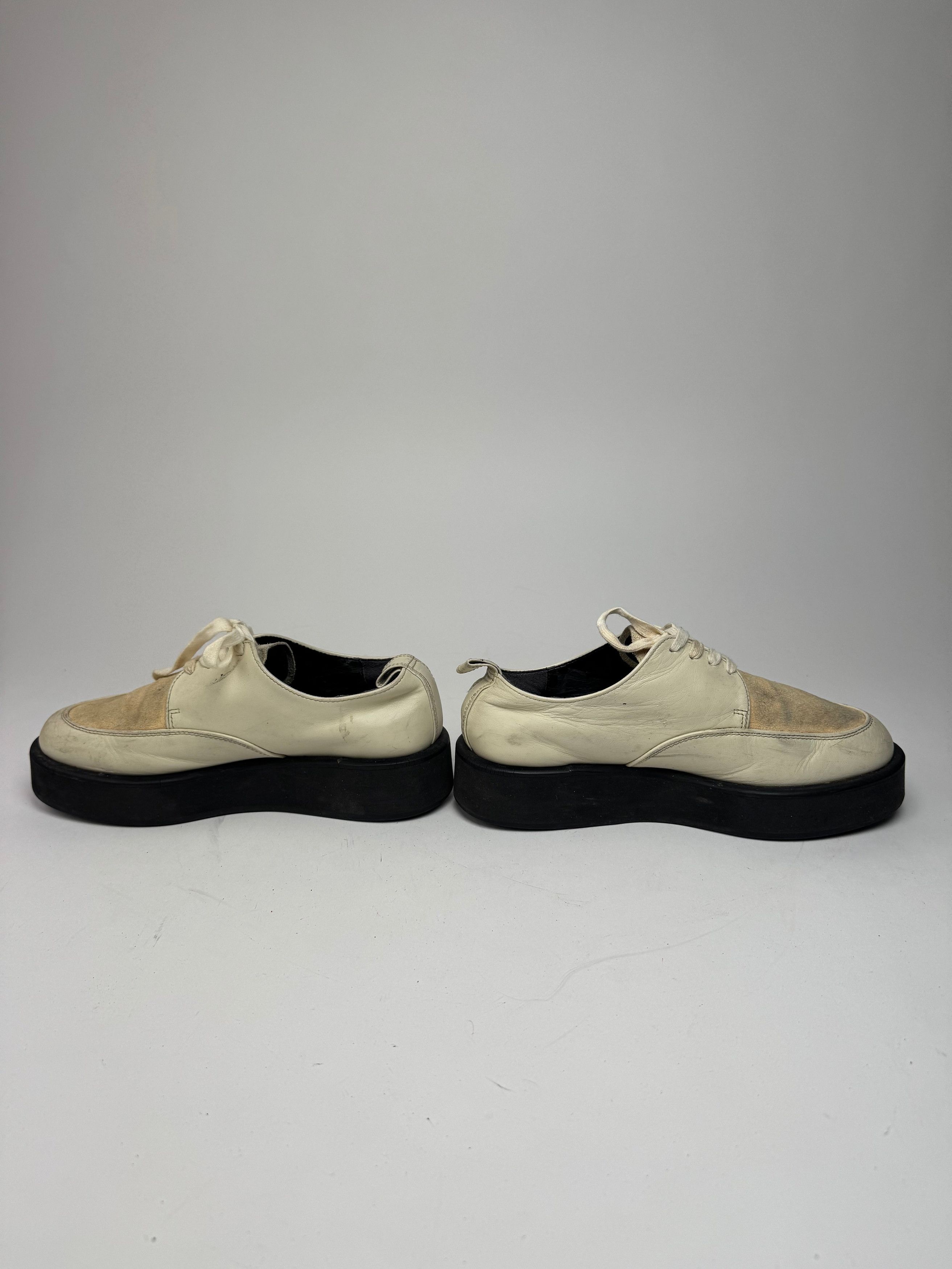 Comme des Garcons Vintage Comme Des Garçons Leather Suede Sneaker beige white Size US 11 / IT 41 - 5 Thumbnail