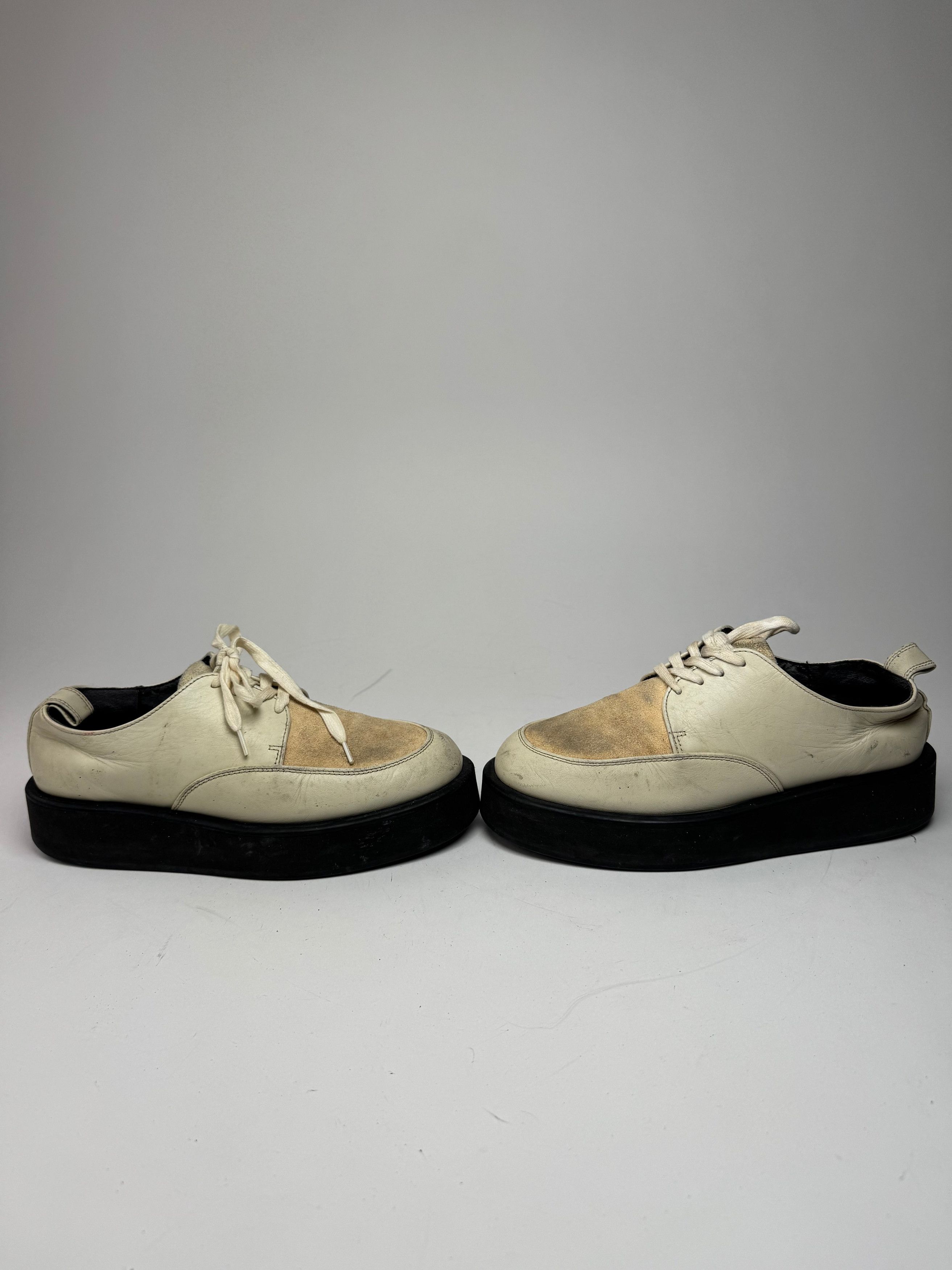 Comme des Garcons Vintage Comme Des Garçons Leather Suede Sneaker beige white Size US 11 / IT 41 - 6 Thumbnail