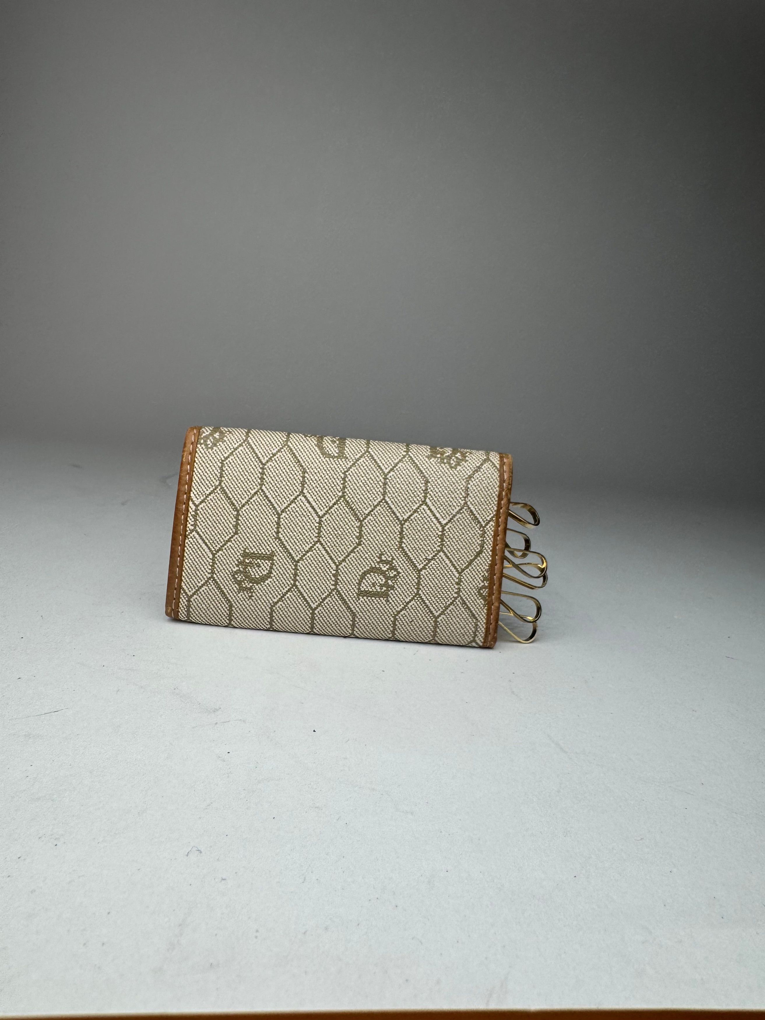 Dior Vintage Monogram Key Holder beige brown Size ONE SIZE - 2 Thumbnail